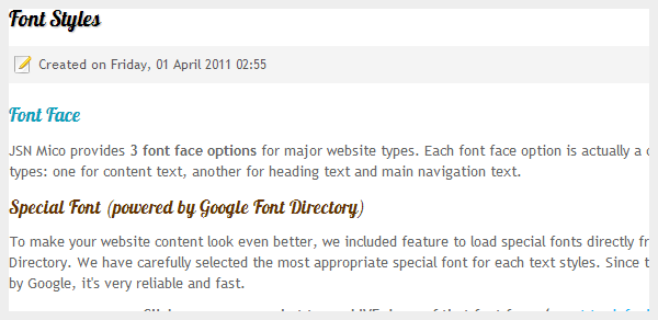 Font Face Personal Special